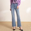 裘堤婼JETEZO高腰显瘦牛仔裤喇叭裤	BB1EC323B1 商品缩略图0