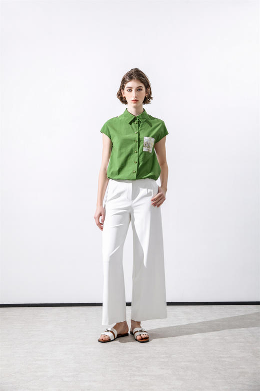 奇威2025夏季新品小飞袖衬衣0EH0039940 商品图1