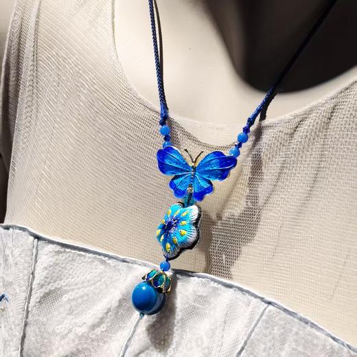 蝴蝶桃花项链 商品图2