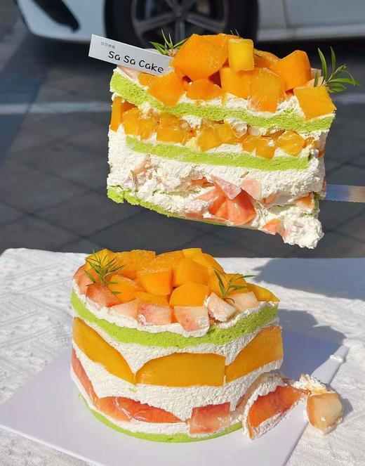 芒果桃桃蛋糕（下单现做，根据排单2-3小时左右） 商品图1