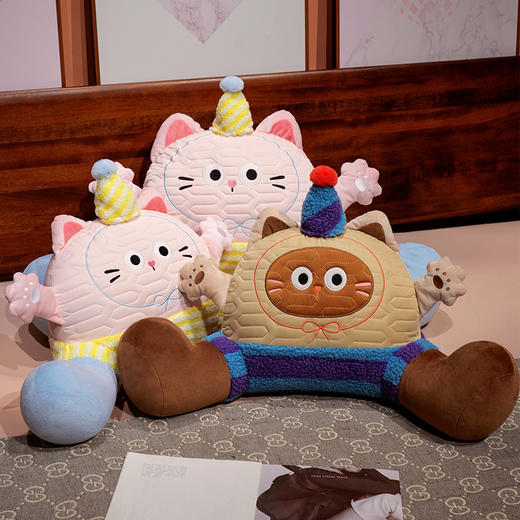 自然醒小手大开趣味乳胶拥抱式腰靠孕妇靠枕沙发抱枕车载护腰枕头宿舍儿童QYL 商品图14