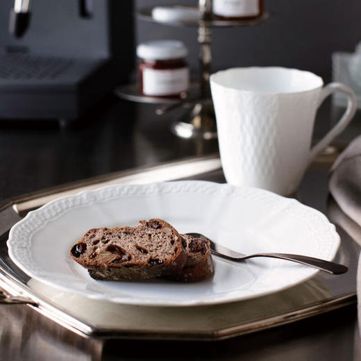 Noritake则武 cher blanc进口浮雕餐具套装纯白餐盘套组家用送礼cher blan 4人食餐具套装18头 商品图2