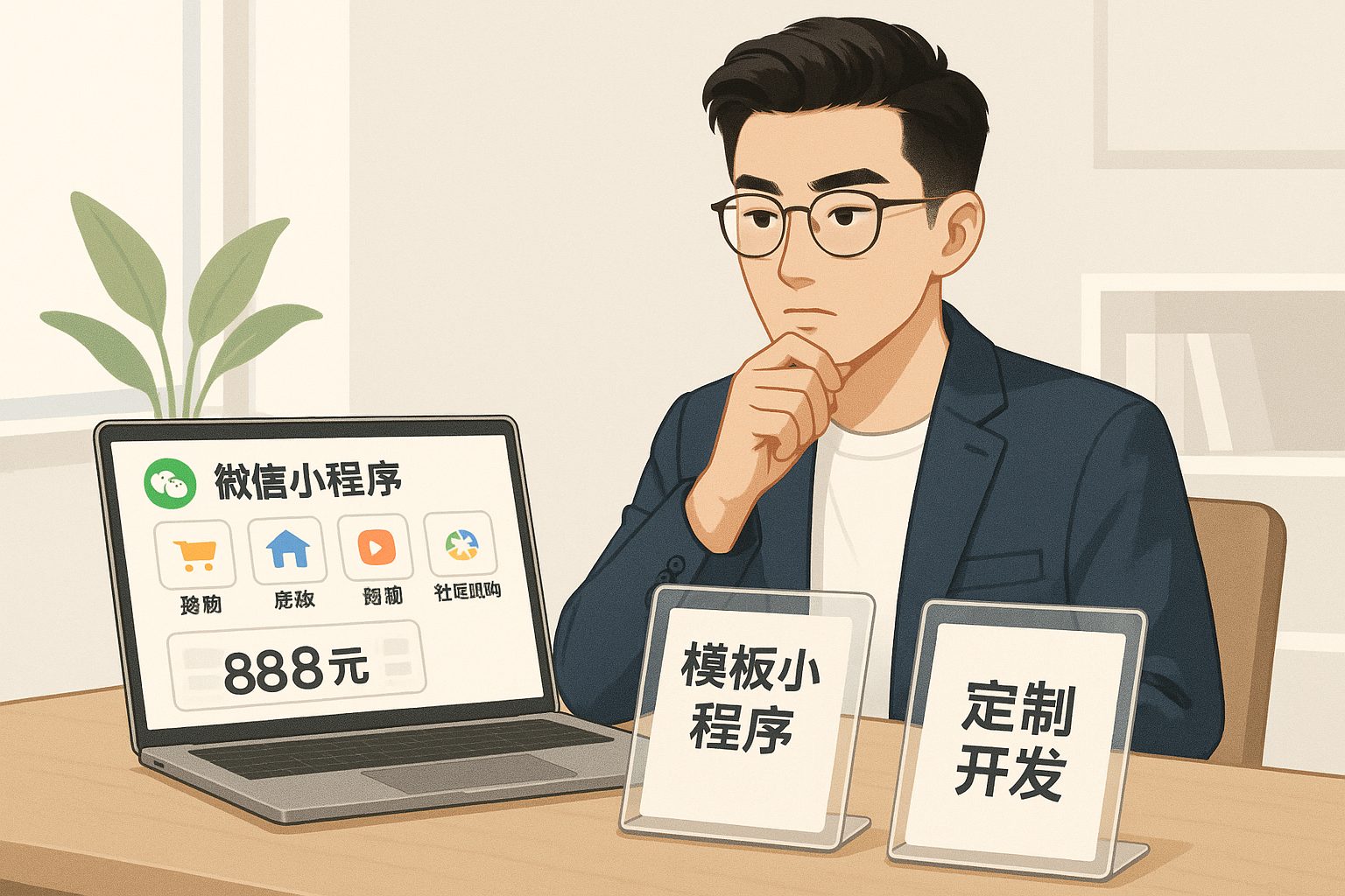 小程序價格低至888元靠譜嗎？模板小程序與定制開發(fā)怎么選