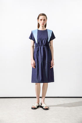 奇威2025夏季新品航海风度假连衣裙0EH0315159