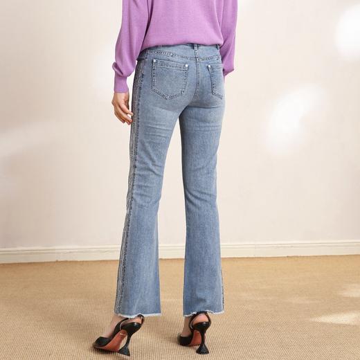 裘堤婼JETEZO高腰显瘦牛仔裤喇叭裤	BB1EC323B1 商品图2