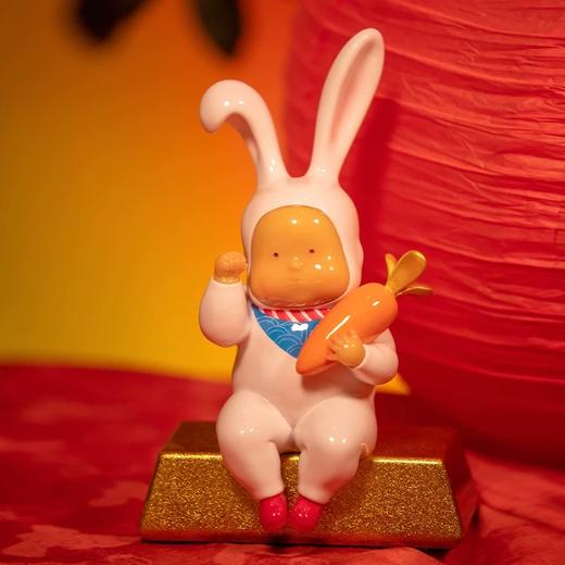 稀奇艺术-招财兔-橘色胡萝卜 商品图0