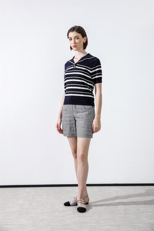 奇威2025夏季新品条纹针织上衣0EH0515759 商品图4