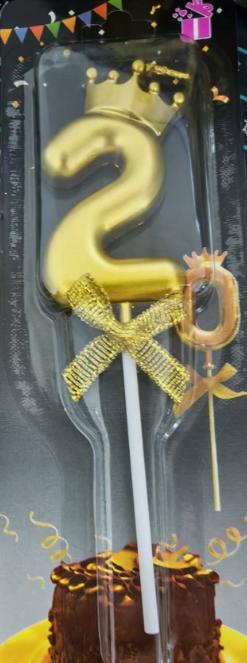 皇冠数字蜡烛（2）/1*1个 商品图0