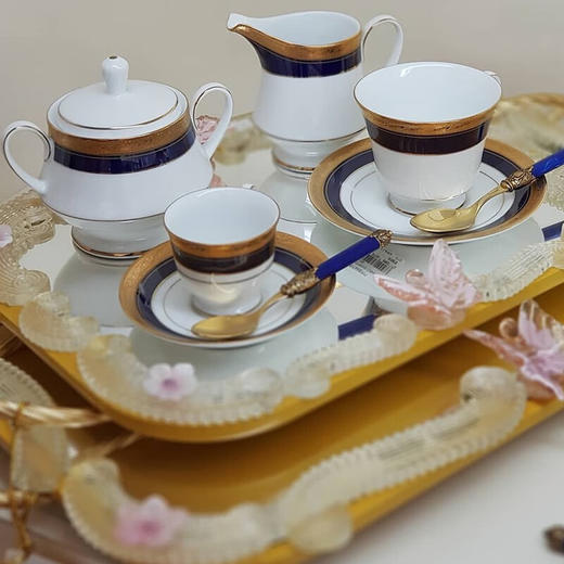 Noritake则武 CRESTWOOD咖啡杯碟欧式下午茶茶具套装送礼精致杯子 CRESTWOOD COBALT则武2杯2碟咖啡对杯套装 商品图1