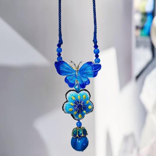 蝴蝶桃花项链 商品图0