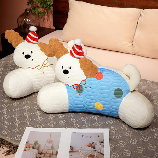 【下架】自然醒翘耳快乐小狗乳胶拥抱式腰靠夏季办公室久坐神器护腰靠背垫椅子靠枕孕妇抱枕QYL（不参与优惠券） 商品图13