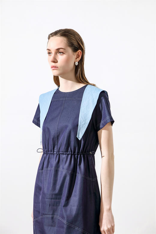 奇威2025夏季新品航海风度假连衣裙0EH0315159 商品图3