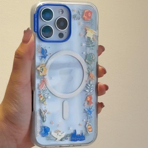 【哈利波特·魔法动植物】魔法药草学·MagSafe圆啪嗒 MAGSAFE磁吸手机气囊支架 Round圆啪嗒系列 Harry Potter 蓝色 商品图2