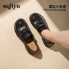 Safiya/索菲娅2025羊皮软底不累脚英伦复古百搭粗跟深口乐福鞋SFD3112141 商品缩略图5
