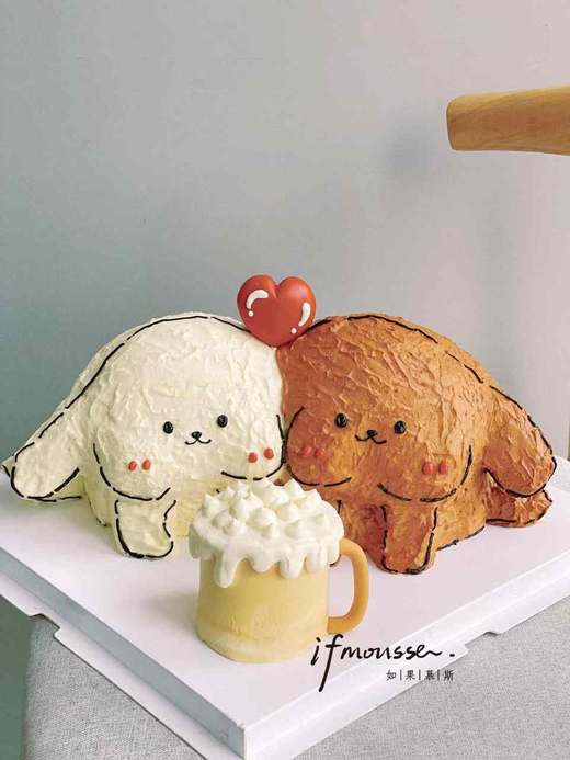 「女孩」咱俩天下最最好 线条小狗 商品图0