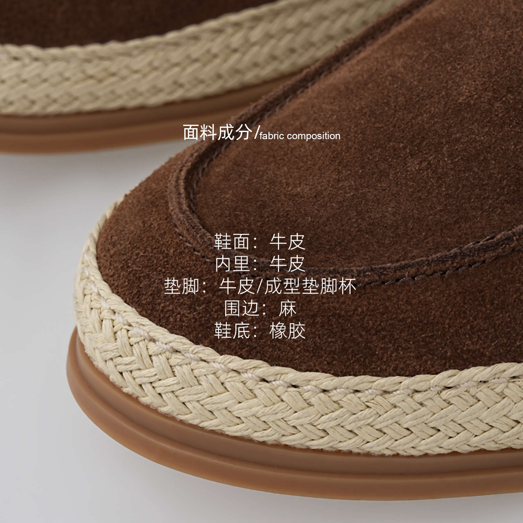 「老钱代表」秦磊男装一脚蹬牛皮轻奢渔夫鞋LL-WXZ9008 N5商品图4
