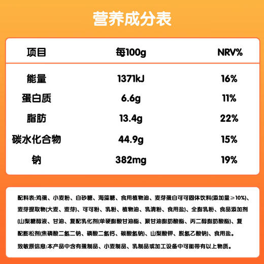 【分仓直发包邮】阿华田蛋糕卷400g*2 商品图7