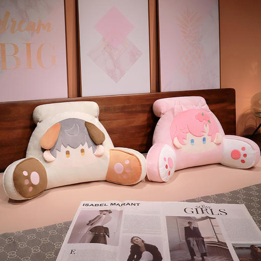 自然醒二次元崽崽拥抱式腰靠久坐护腰汽车座椅靠垫靠背宿舍沙发坐椅靠枕腰枕QYL 商品图11