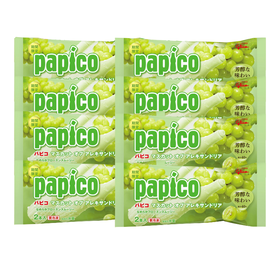 【直送到家】格力高papico冰沙青葡萄味（1袋2支）150g*8袋  冰沙雪糕（冷链商品不退不换）