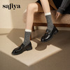 Safiya/索菲娅2025羊皮软底不累脚英伦复古百搭粗跟深口乐福鞋SFD3112141 商品缩略图8