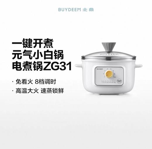 【专柜-北鼎】北鼎ZG31/电煮锅多功能锅电炖锅 雪地白1L 商品图1