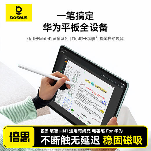 倍思 笔智 HN1 通用有线充 电容笔 华为/小米平板 蜡笔小新联名版 商品图1