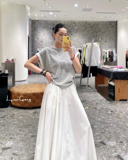 拼接抽绳T恤 商品图2