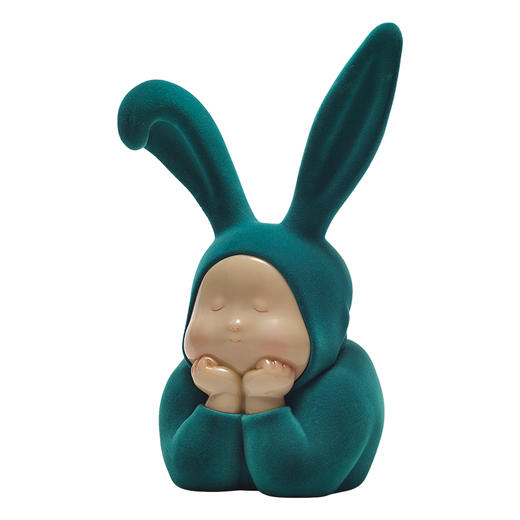 稀奇艺术mini 植绒兔比比圣诞绿 商品图0