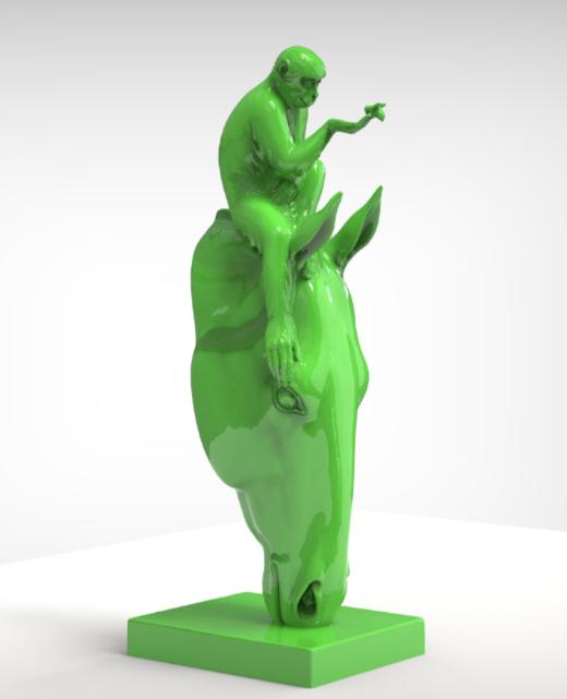 任亮《共生-马上封侯》雕塑 商品图0