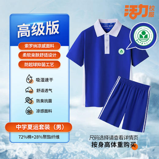 【高级版】中学  深圳中学梅香学校中学夏运秋运冬运运动服 商品图1