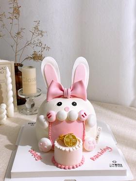 翻糖加高定制-可爱兔