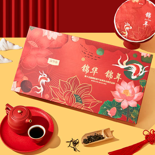 雀牌·露华春.锦华锦年双饼礼盒375g×2 商品图1
