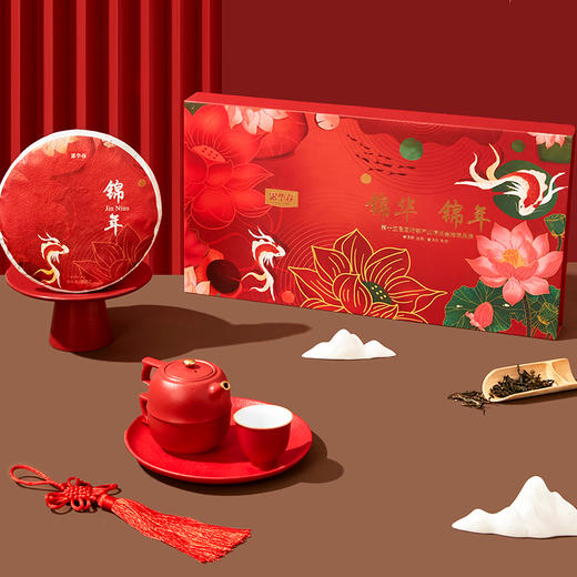 雀牌·露华春.锦华锦年双饼礼盒375g×2 商品图3