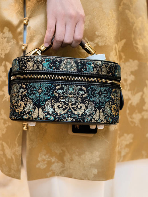 盛唐婧| 青枫手提包-墨绿色特价品] 商品图0