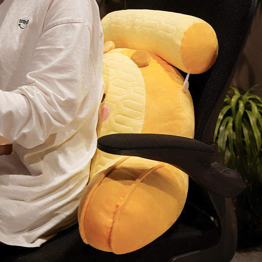 【下架】自然醒卡皮巴拉乳胶拥抱式腰靠护颈护腰靠枕靠背沙发抱枕床上看书孕妇枕头QYL 商品图9