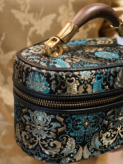 盛唐婧| 青枫手提包-墨绿色特价品] 商品图3