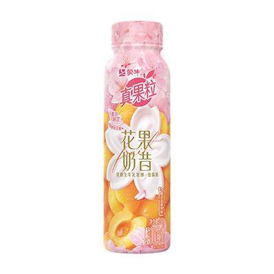 蒙牛真果粒花果奶昔樱花杏雨风味酸奶饮品PET瓶230g*10瓶 商品图2