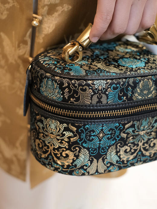 盛唐婧| 青枫手提包-墨绿色特价品] 商品图1