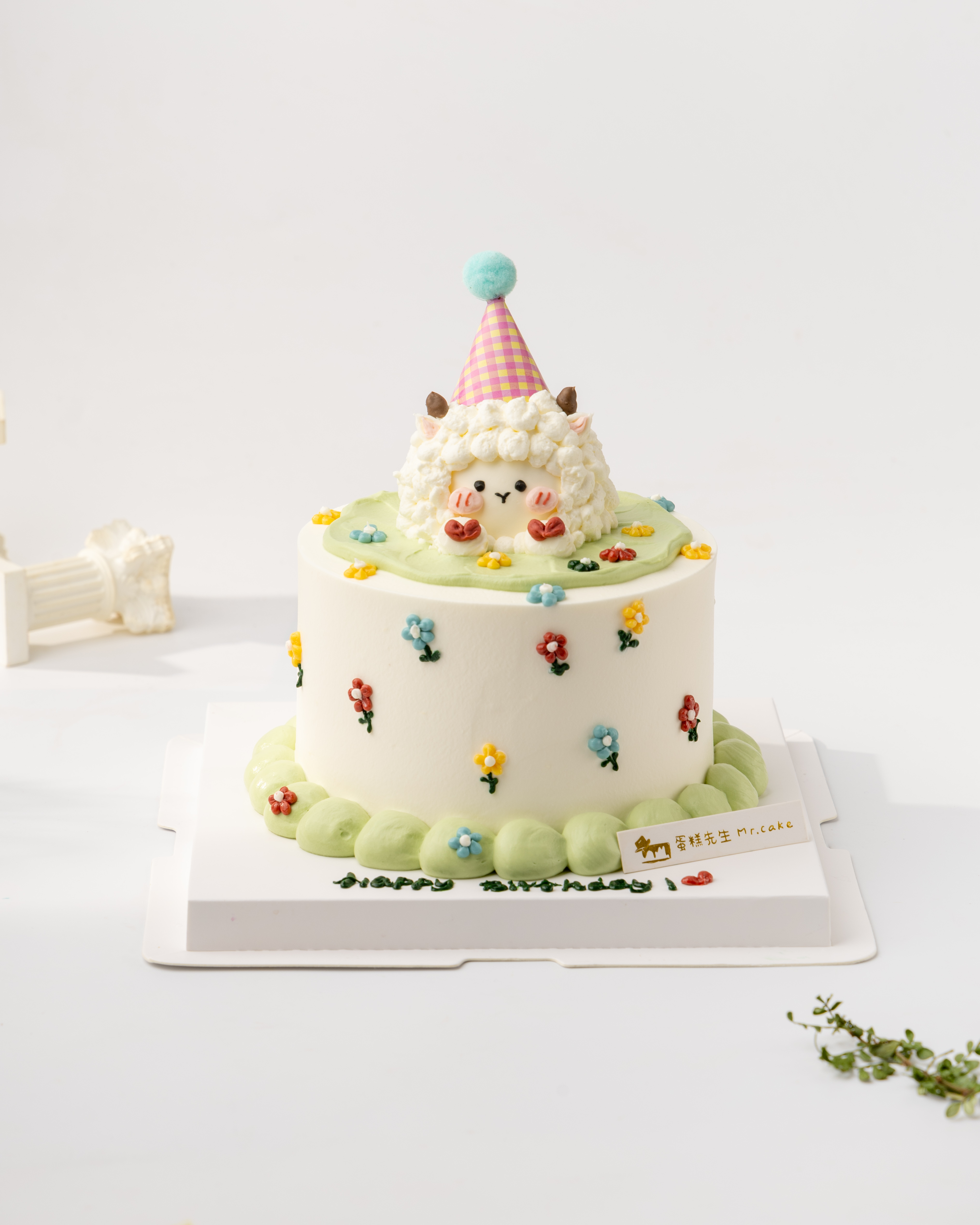 可爱小羊生日蛋糕（百分百进口动物奶油）