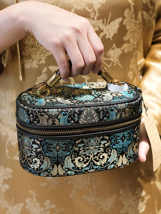 盛唐婧| 青枫手提包-墨绿色特价品] 商品图2