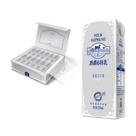 蒙牛特仑苏奶爵 6 特乳优蛋白牛奶利乐包 250ml×12 包 商品图1