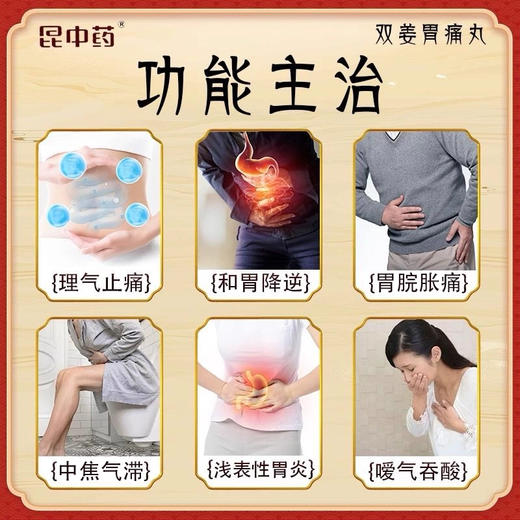 昆中药 双姜胃痛丸 6袋 商品图2