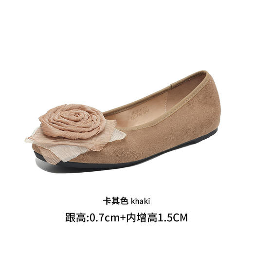 品质好货|Safiya/索菲娅2025内增高软底轻便花朵浅口单鞋SFD2111731 商品图7