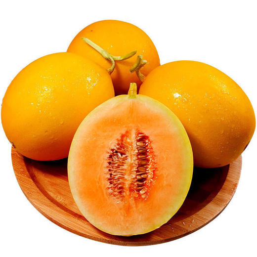 甘肃民勤蜜瓜净重7-8斤,2个瓜，产地：甘肃【臻选好果】 商品图0