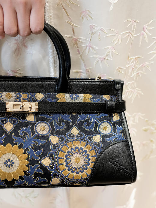 盛唐婧| 烟岚手提包-黑色 商品图1