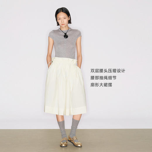 [福利价]lost in echo2024秋季新款户外连帽短外套双层假两件抽绳半裙套装 商品图3