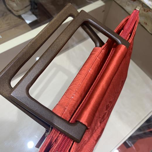 【抖音专属】新中式手提包（24815099-红色木柄） 商品图3