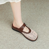 品质好货|Safiya/索菲娅2025 编织透气平底羊皮脚垫玛丽珍拖鞋 SFD2110724 商品缩略图4