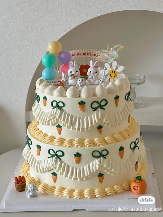 小白兔双层款蛋糕11 商品图0