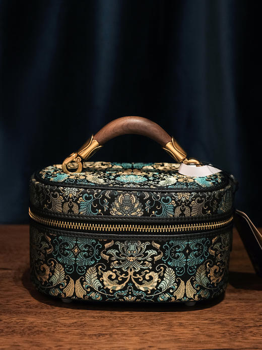 盛唐婧| 青枫手提包-墨绿色特价品] 商品图4